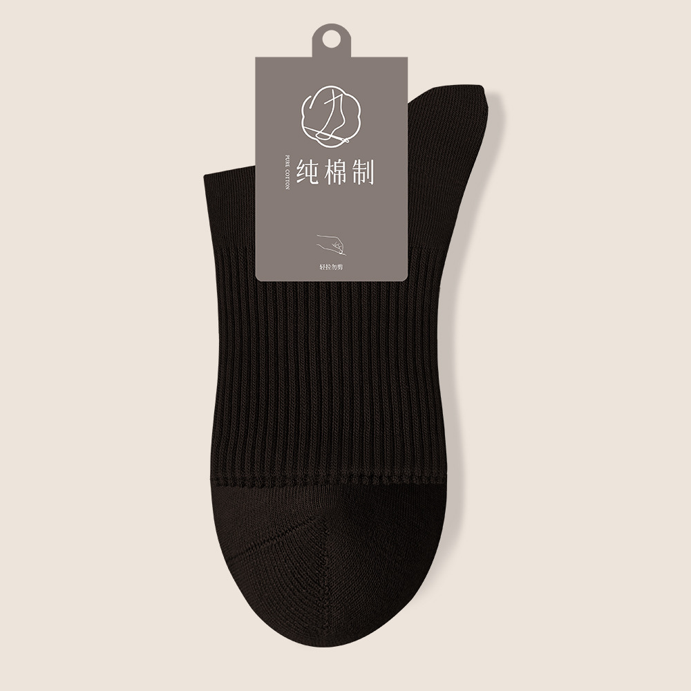 95%純綿ソックス メンズ 秋冬 ノンボーン ミドル丈 7A抗菌 吸汗 防臭 ビジネス メンズ スポーツ レジャー ロングソックス