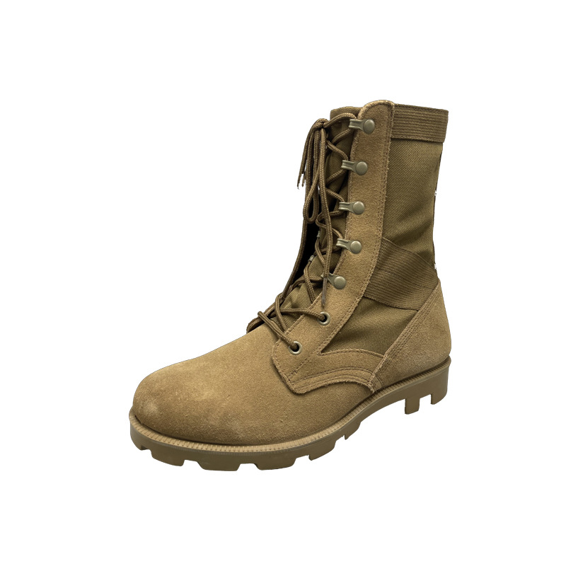 Botas tácticas transpirables de gran tamaño transfronterizas, senderismo al aire libre, botas de combate de entrenamiento resistentes al desgaste, botas militares altas de verano para hombres al por mayor