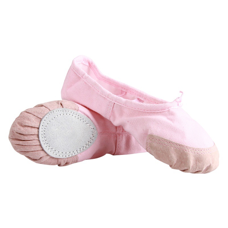 Children's Dance Shoes ballet women's soft-soled exercise shoes adult white dancing body shoes teacher ethnic pink