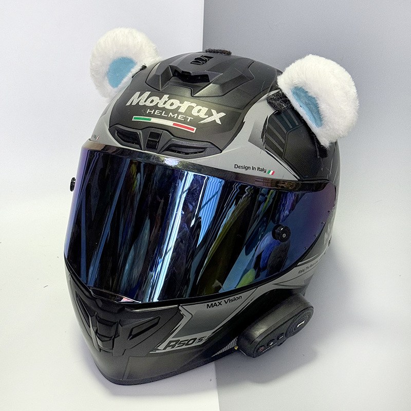 Bear Helmet Decoration Cat Ears Plush Doll Quick Release
