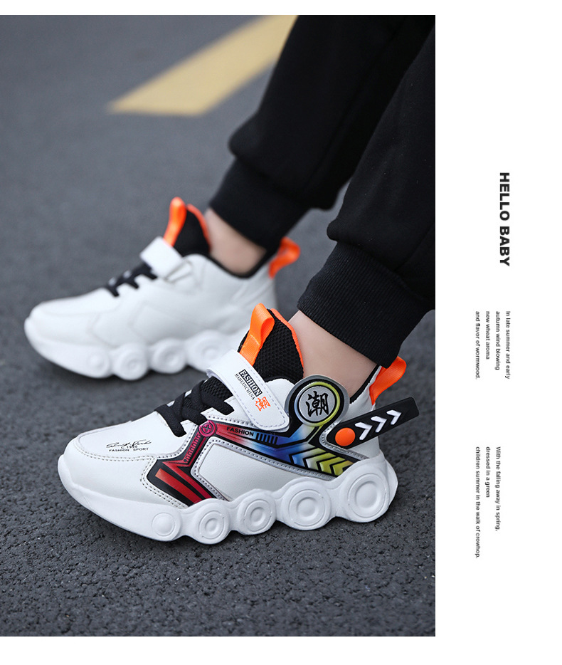 2021 Spring And Autumn New Children's Mesh Sports Casual Shoes Korean Cartoon Baby Shoes display picture 5