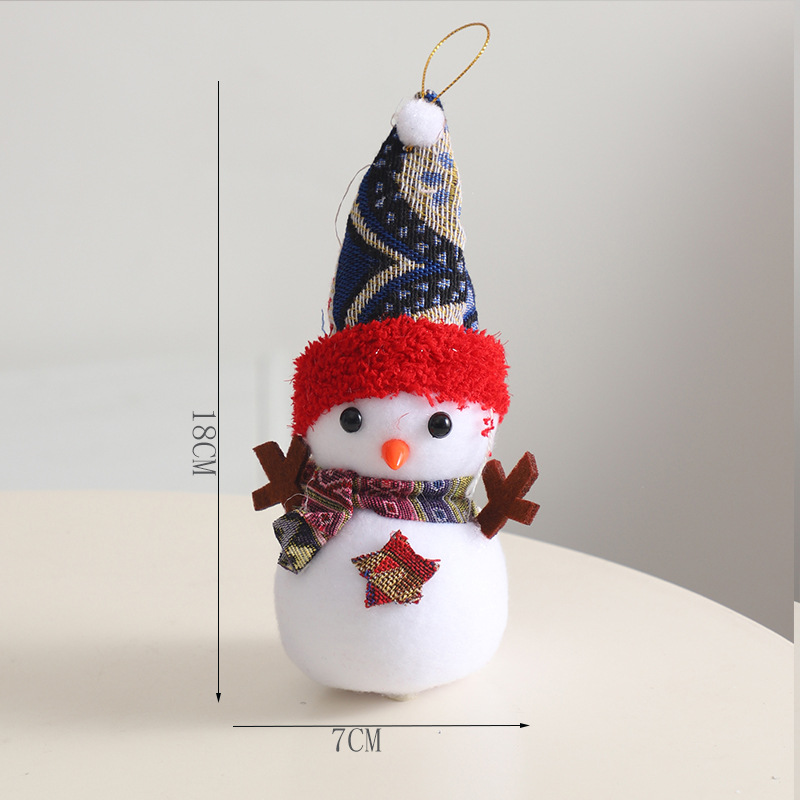 Navidad de siete colores cordier muñeca de nieve decoración floral caja floral embalaje de regalos decoración de flores suministros de embalaje festivo