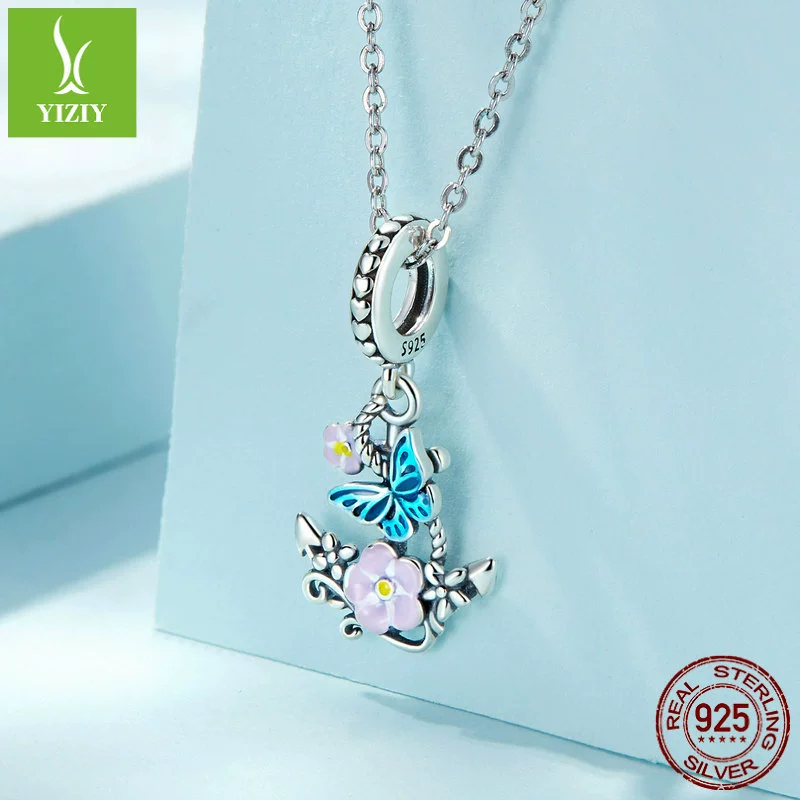 Истинный дизайн подвески, бусины, аксессуары, цветочный, S925, образец серебра 925
