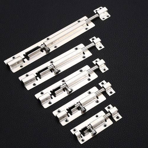 Stainless steel thickened door latches 2 inches 3 inches 4 inches 6 inches 8 inches window door anti-theft door chain latches Chinese square plug