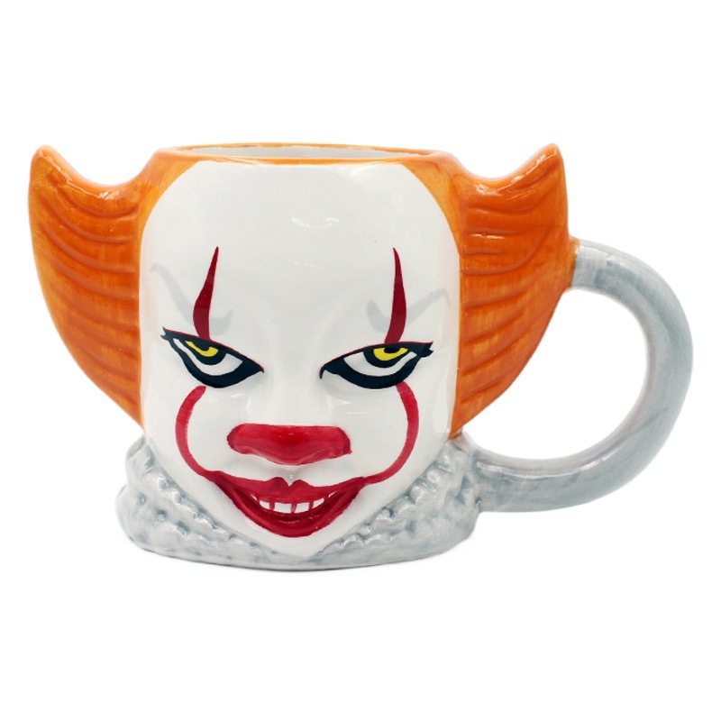 Taza de cerámica para hombre, máscara de Freddy Jason de terror de Halloween cuidadosamente seleccionada, fiesta de baile, fantasma, diablo