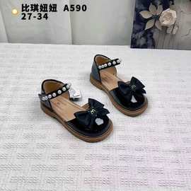 比琪妞妞儿童女童皮鞋春夏季软底公主鞋韩版乐福鞋一手码拿货