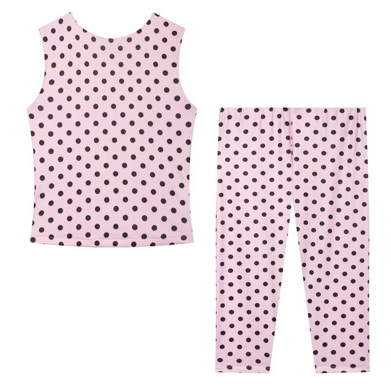 Taop&Za Women's Clothing 2026 Summer New Style Sleeveless T-Shirt 5644038 + Polka Dot Capri Pants 5644039 Taop&Za Women's Clothing 2026 Summer New Style Sleeveless T-Shirt 5644038 + Polka Dot Capri Pants 5644039