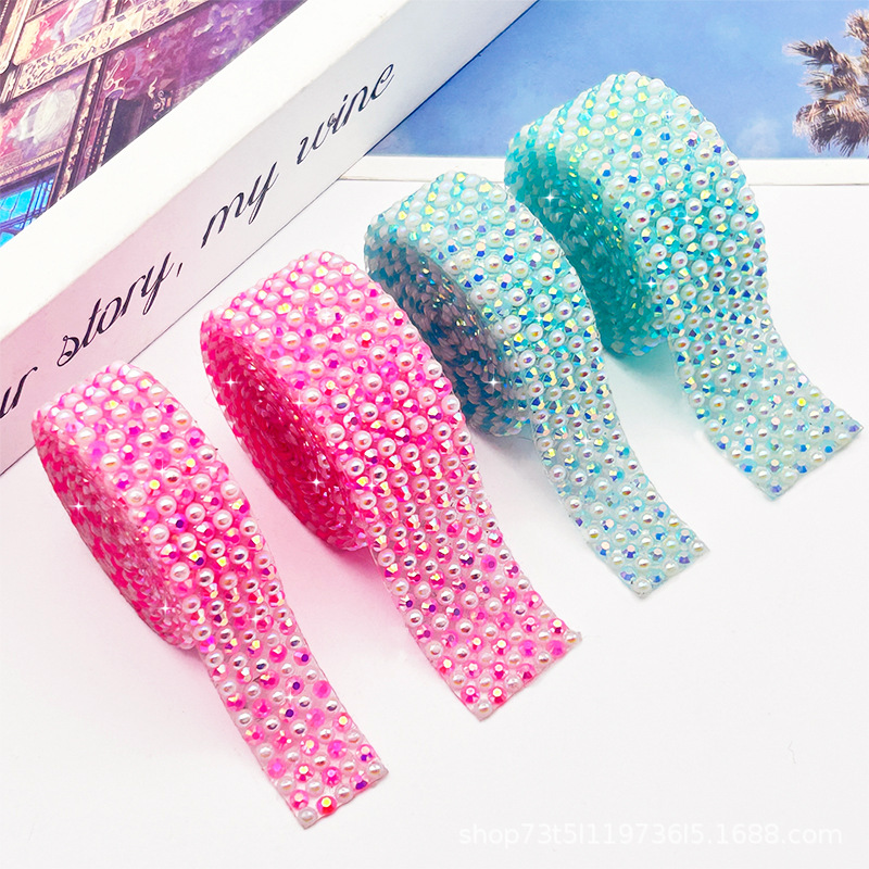 Tela de diamantes de imitación de resina Pegatina de diamantes de bricolaje hecha a mano Pegatina de diamantes de imitación Tela de diamantes de imitación autoadhesiva Accesorios de joyería Accesorios de ropa de diamantes de imitación Pegatina de diamantes de imitación