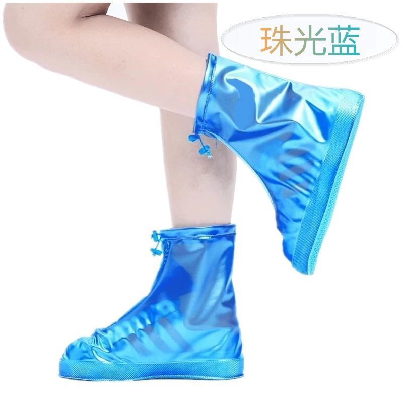 Wholesale Waterproof Shoe Covers, Thick and Durable PVC Rain Boots for Men and Women Outdoor Travel Non-slip Fashion Shoe Covers