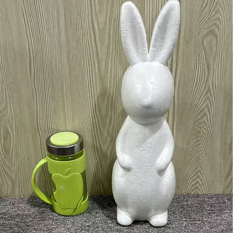 Oso de espuma directo de fábrica blanco DIY material de arreglo floral hecho a mano Día de San Valentín Rosa oso con juguete