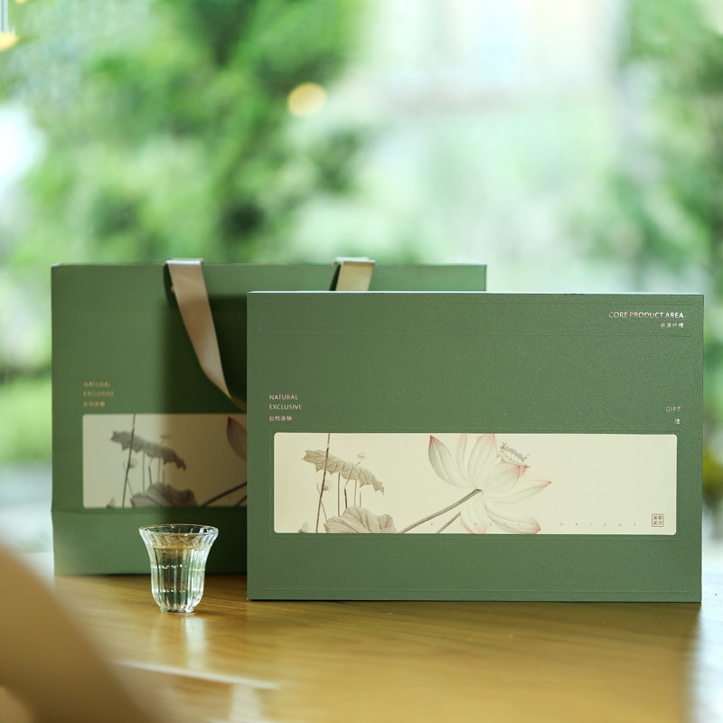 New style tea packaging box, empty box for Rizhao green tea, spring tea packaging, Tieguanyin, pre-Qingming Longjing tea gift box customization