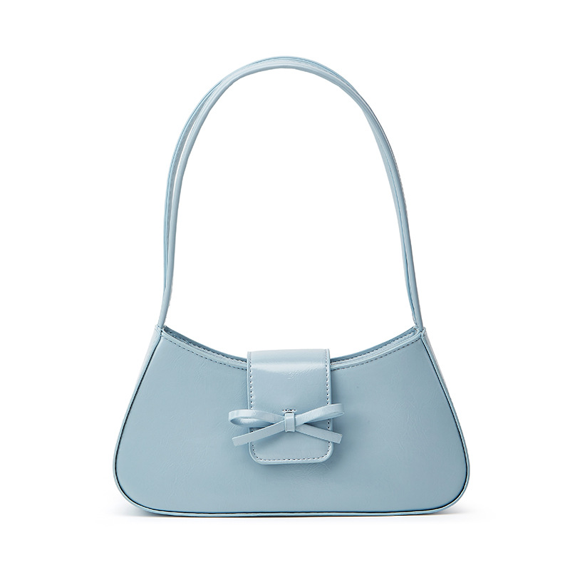 Bolso de plata de nicho de arco de mujer de comercio exterior nueva moda versátil bolso de brazo de hombro portátil bolso de trabajo pequeño