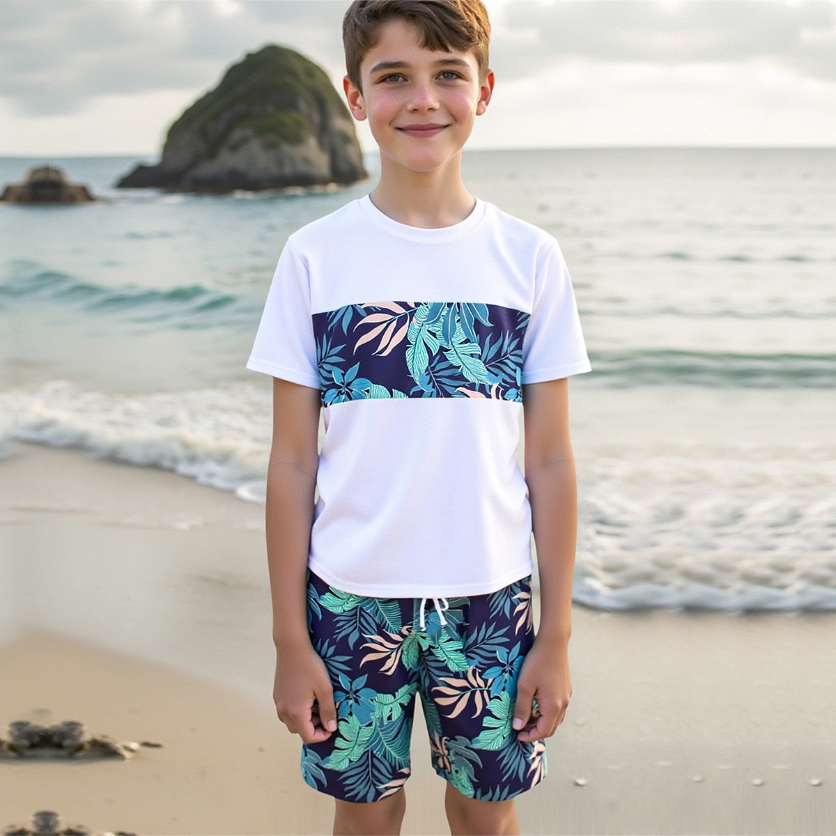 Children's split summer quick dry swimwear for boys