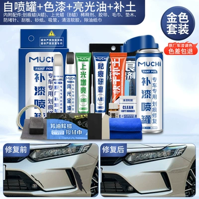 Avtomobil boya qələmləri — Black Silver Car Universal Pen - gold-self-spray-repair-10-piece-set-large-capacity-suitable-for-novices-4s-exclusive-original-paint
