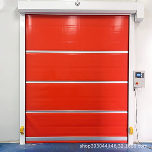 Pvc Fast Rolling Shutter Door Purification Workshop Electric Sensor Windproof and Dustproof Transparent Automatic Adjustable Fast Door