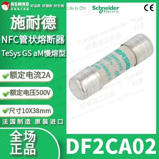 Df2Ca02 Schneider Fuse, Rated Current 2A Voltage 500Vac Size 10X38Mm, Am Type