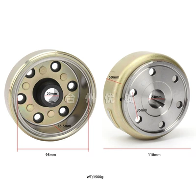 Engine magneto rotor magnet flywheel 2.1.01.2021 D300 rotor Linhai 300 low power (Motorcycle engine and accessories) - flywheel