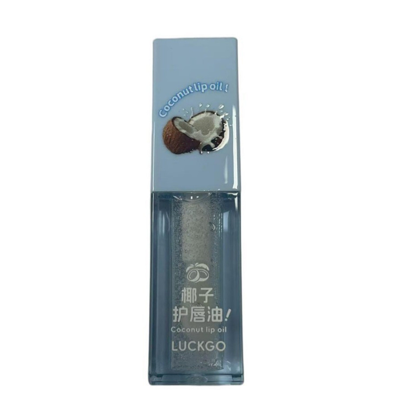 LUCKGO Coconut Lip Protector Kit Humectant Lip Boom Espejo Otoño Invierno Anti-agrietamiento Seco Desvanecimiento de Marcas Labiales Cuidado Laboral