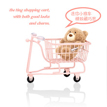 儿童仿真三轮迷你购物车超市玩具车过家家金属创意模型摆件