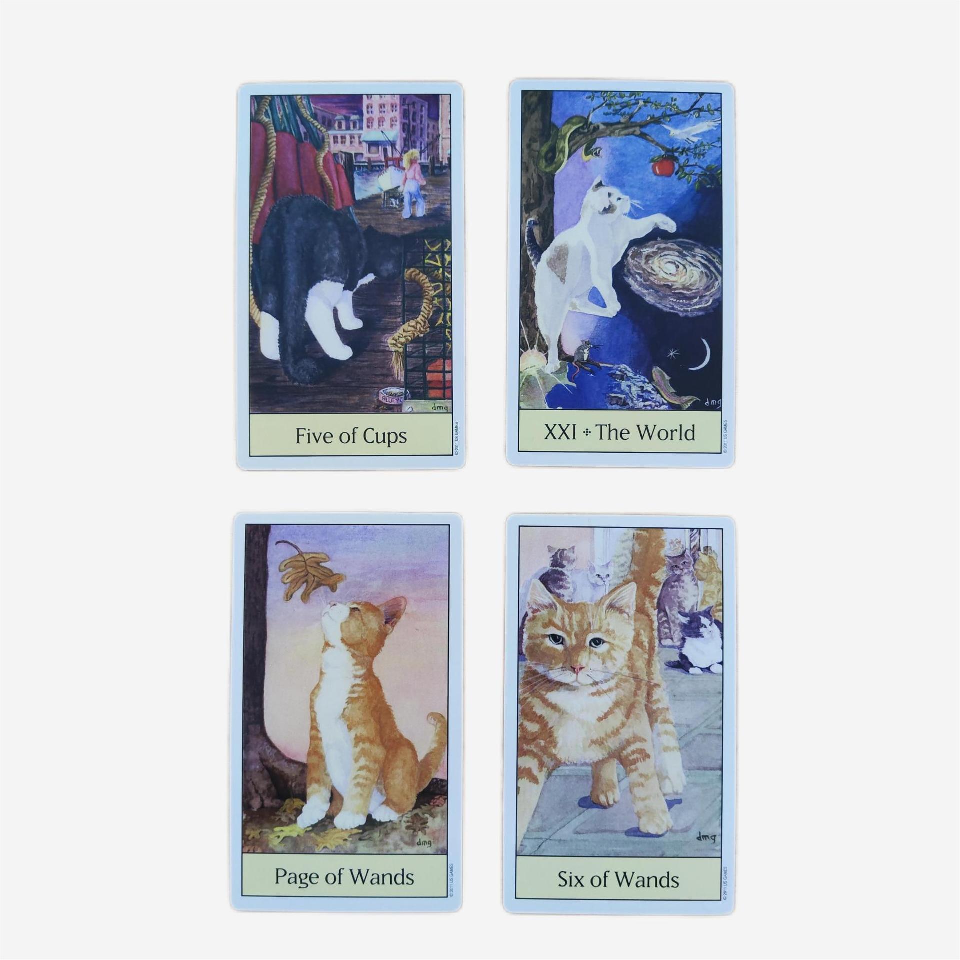 Nieuwe 12*7 Cats Eye Tarot Orakelkaarten_voghion.com