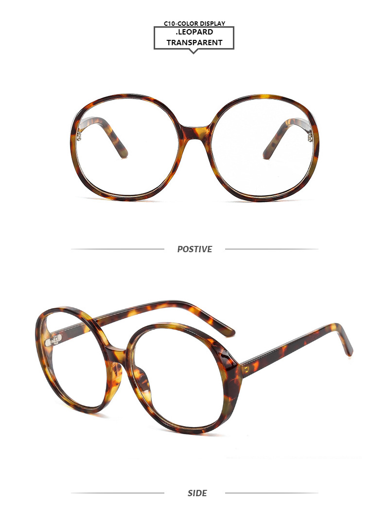 Color Block Pattern Women'S, Men'S Gender Retro Style Retro Color Block PC UV400 Protection Round Frame Full Frame Women's Sunglasses