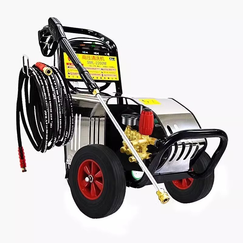 水魔力SML-2200M清洗机商用工业洗车机380v高压全自动刷车泵水枪