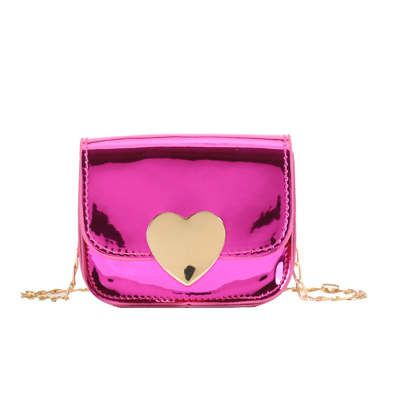 Estilo occidental mini bolso de hombro para niños y niñas dulce amor cadena de moda bolso de mensajero para bebé nuevo bolso cuadrado pequeño para niños
