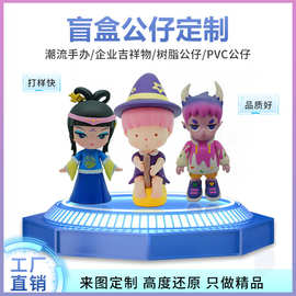 树脂工艺品盲盒公仔pvc注塑手办模型Q版卡通娃娃玩具礼品摆件制作
