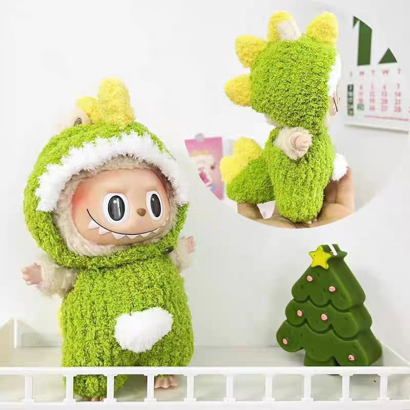 17cm拉布布套装云朵绒娃衣一代二代三代泡泡玛特LABUBU衣服挂件|undefined