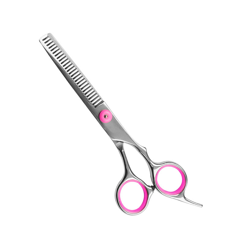 Tijeras para el cabello Tijeras para el cabello Tornillo blanco de 6 pulgadas Tijeras planas Tijeras para dientes Niños adultos para el hogar Tijeras para el cabello