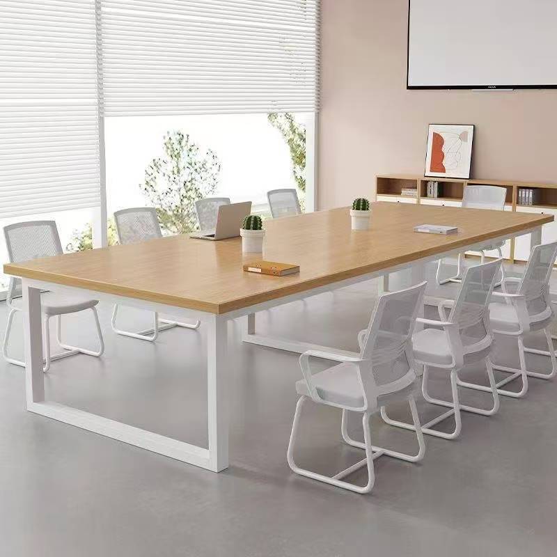 Conference Table, Long Table, Office Desk and Chair Combination, Simple Modern Rectangular Table, Work Table, Office Negotiation Table