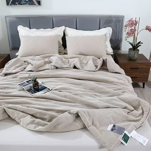 New Japanese-Style Muji Cotton and Linen Summer Quilt Core Linen Summer Cool Quilt Core 2023m Single Summer Quilt
