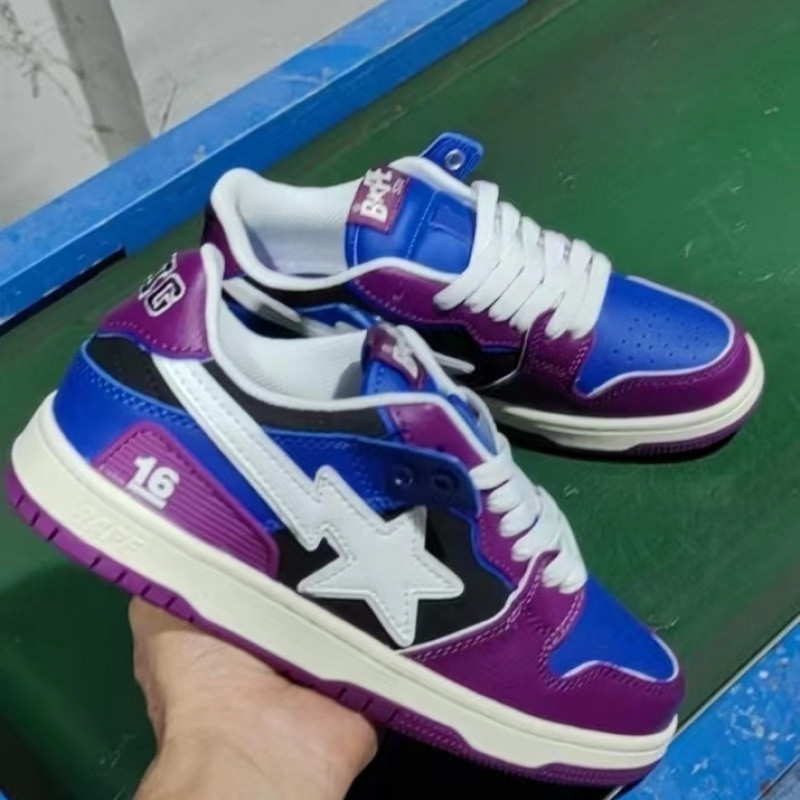 BAPESTA SK8 COURT DUNK zapatos vibe meteorito negro verde zapatos casuales de skate baja zapatos de hombre
