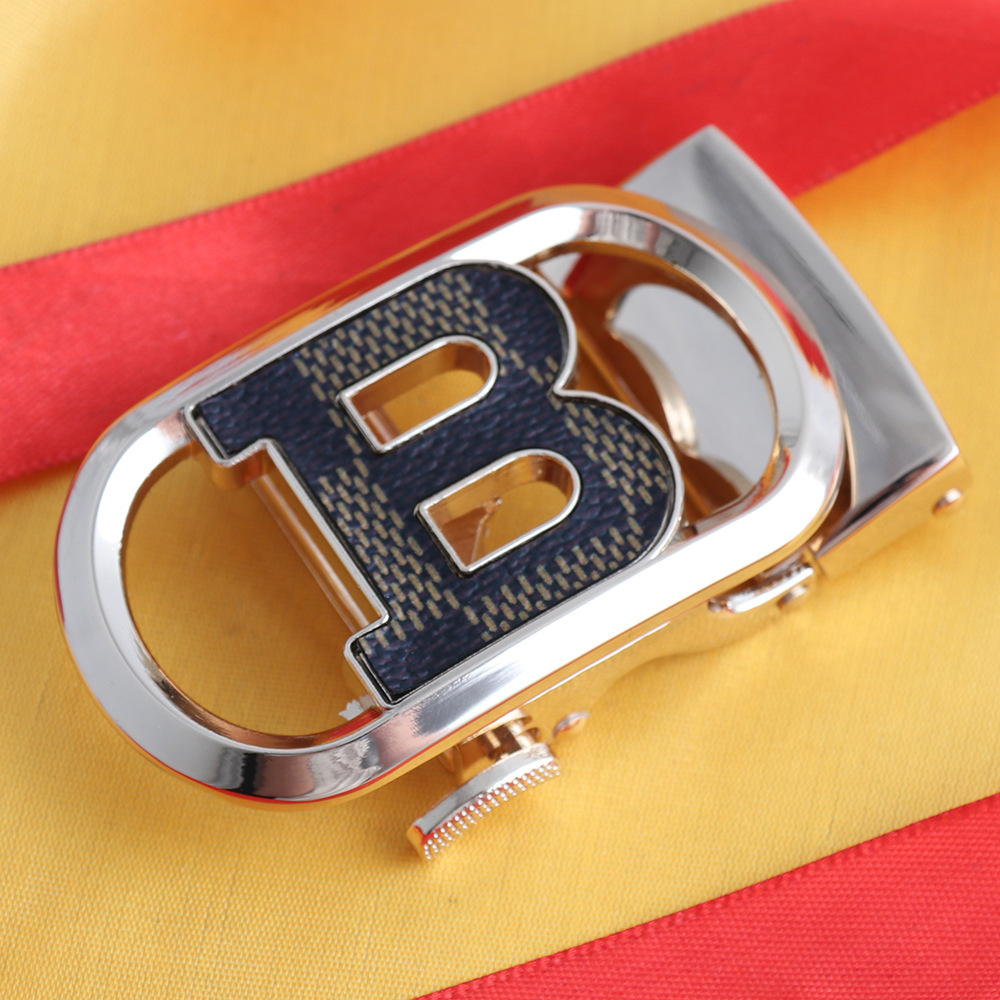 Hongsheng hebilla de fábrica hebilla automática cinturón de cuero cabeza de aleación hebilla de cinturón cabeza hebilla de parche a cuadros