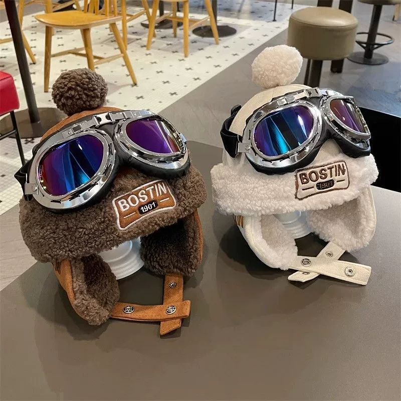 Новая детская шапка, зимняя шапка Harley, теплая ветрозащитная шапка на флисовой подкладке, защита ушей, морозостойкая утолщенная шапка Lei Feng для мальчиков и девочек