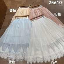 2025夏季新款女下装半身裙日系宽松女裙小清新森系女裙小众叠穿