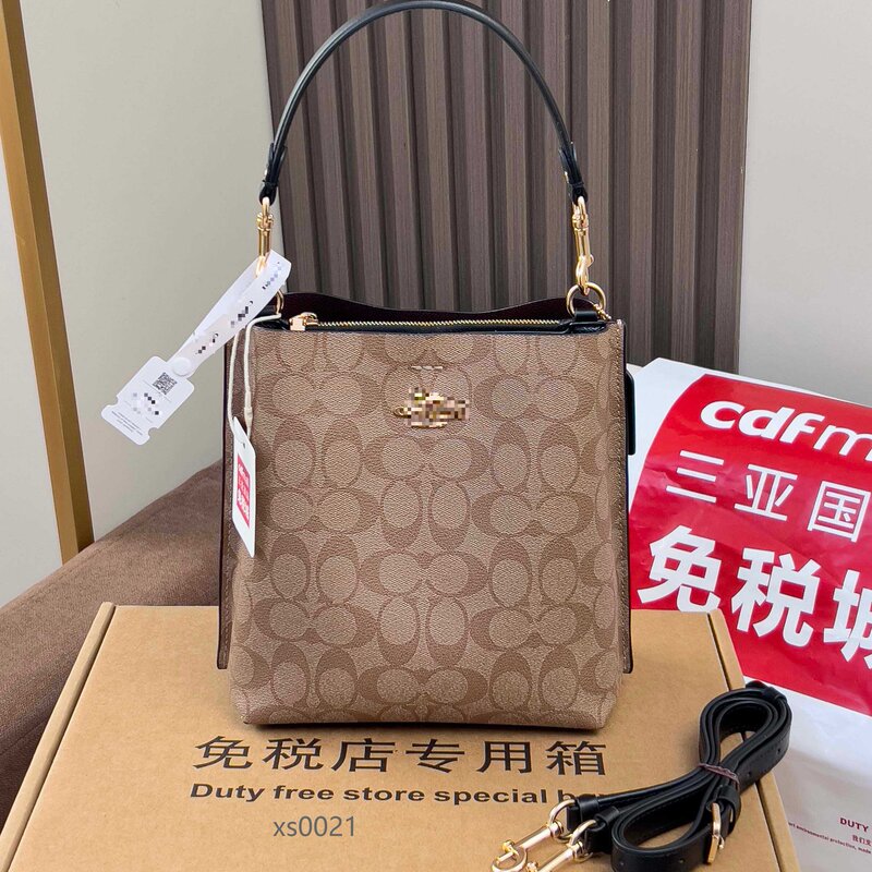 寇家新款女包包mollie水桶包时尚单肩斜挎包简约大气手提包百搭单|undefined