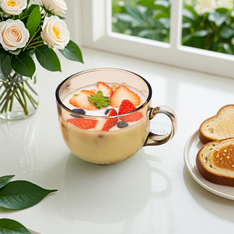 Oatmeal Cup Ins Pot Belly Cup Glass Cup Milk Cereal Breakfast Cup Bowl with Lid Spoon Set Large Capacity Wholesale Oatmeal Cup Ins Pot Belly Cup Glass Cup Milk Cereal Breakfast Cup Bowl with Lid Spoon Set Large Capacity Wholesale