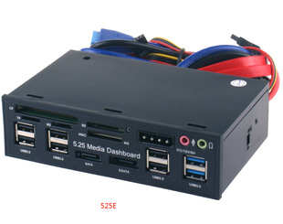 5.25 -INCH Light Drive Position Много -функциональная панель USB3.0 Hub Card Reader компьютер передняя панель таблица таблицы панели шасси