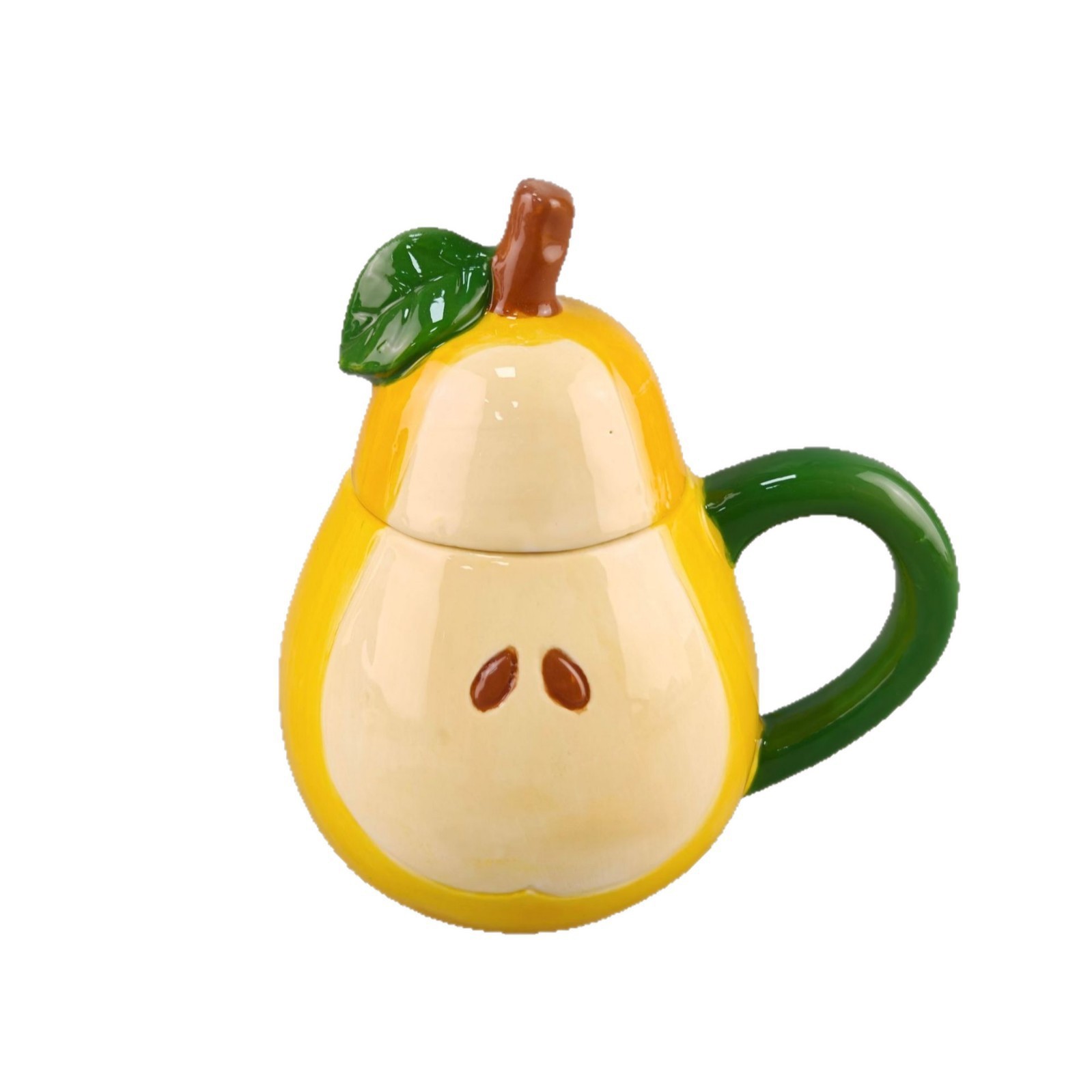 Taza de maíz de cerámica personalizada creativa transfronteriza alivio personalizado divertido forma de limón taza de fruta taza de piña