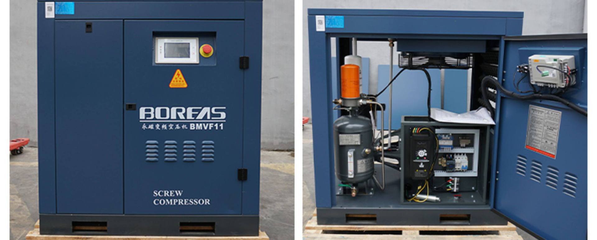 Kaishan permanent magnet variable frequency screw air compressor 7.5/15/22/35/55kw large air compressor factory