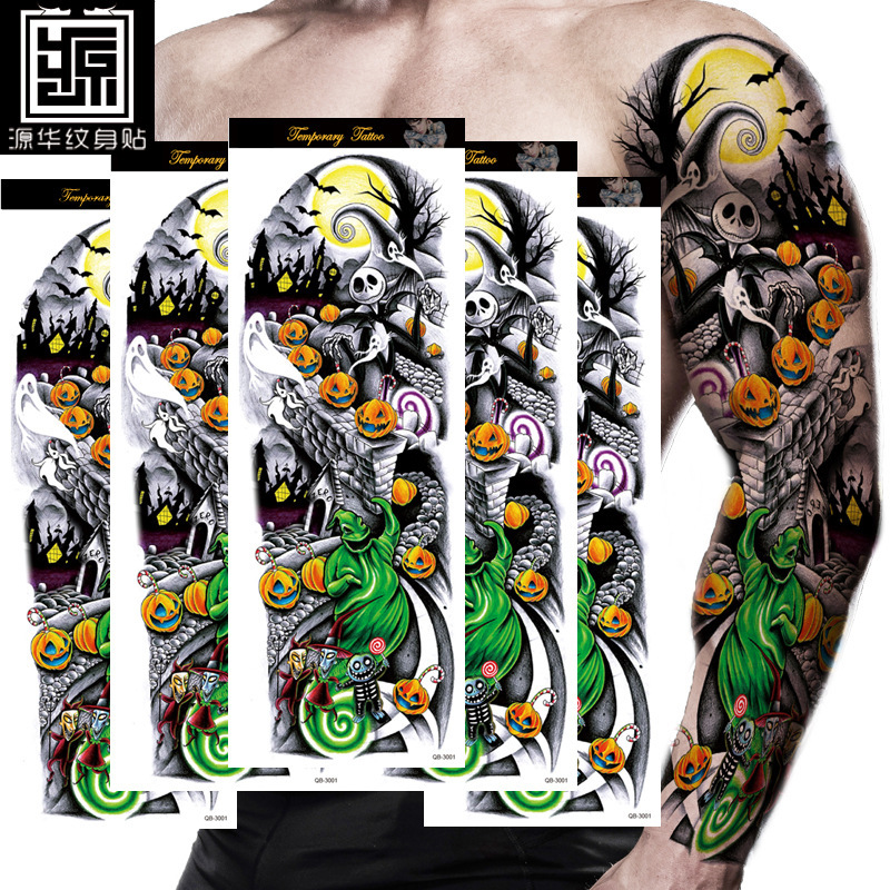 Large Flower Arm Tattoo Sticker Full Arm Waterproof Tattoo Temporary 400 Optional Full Arm Tattoo Sticker