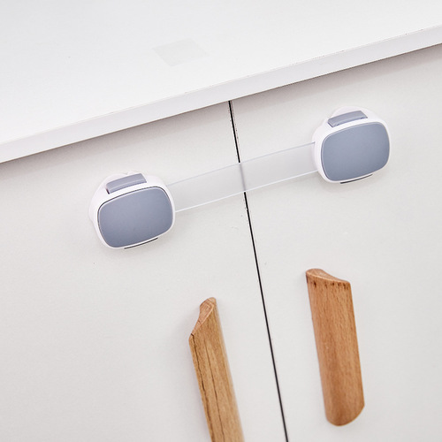 Child safety lock drawer lock multi-functional baby-proof refrigerator cabinet door lock buckle hole-free anti-pinch hand