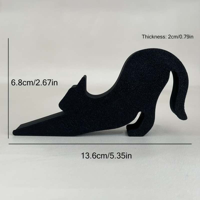 跨境Halloween Black Cat Door Stop 万圣节黑色猫咪门挡家居地面|undefined