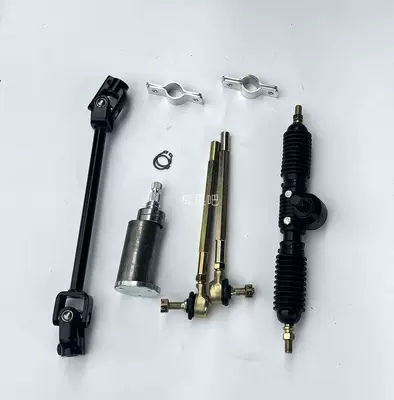 DIY Four-Wheel Electric Motorcycle Go-Kart Parts 32-42cm Steering Gear Steering Wheel Steering Rod Ball Joint (Motorcycle frame) - 32cm-steering-gear-without-steering-wheel-ordinary-universal-joint