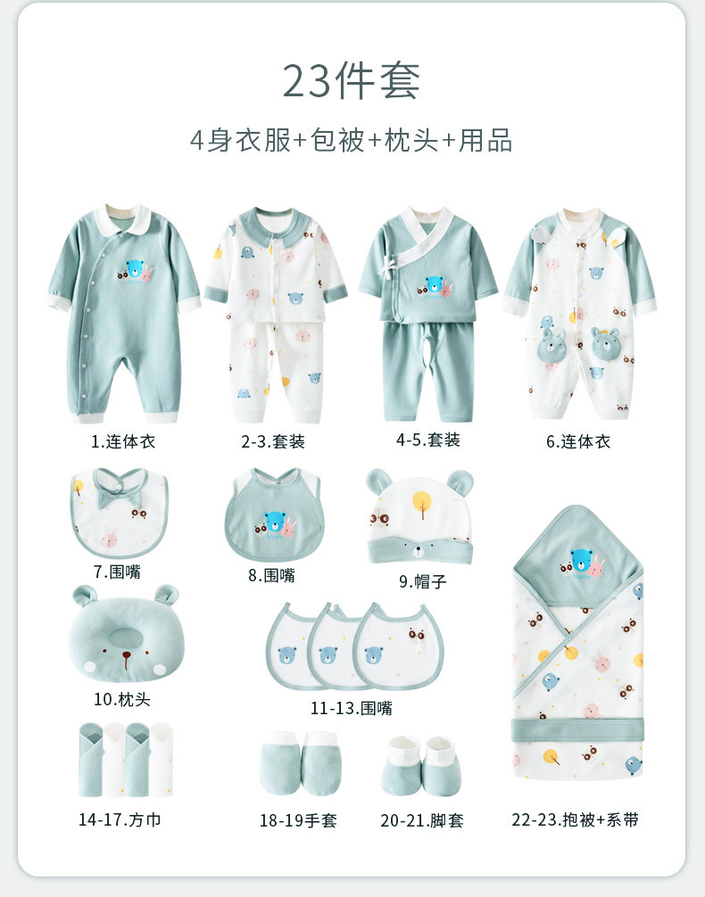 사계절 귀여운 곰 23 조각 세트 [자신의 사용]]