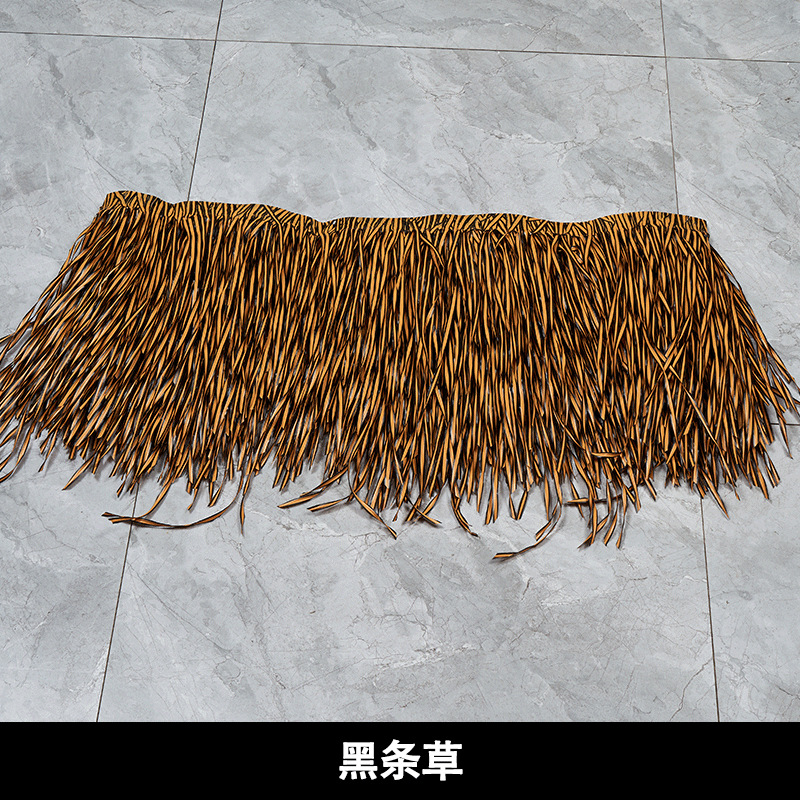 Трава в черную полоску в стиле скрученной лозы【1m * 0.5m】
