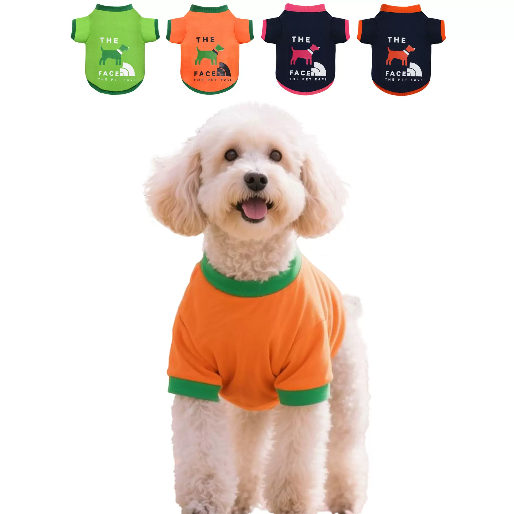 厂家直销新款春秋狗狗衣服T恤有袖透气舒适潮牌猫狗短袖宠物