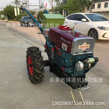 柴油手扶拖拉机 农田手扶开沟机 果园大棚手扶耕田机图片