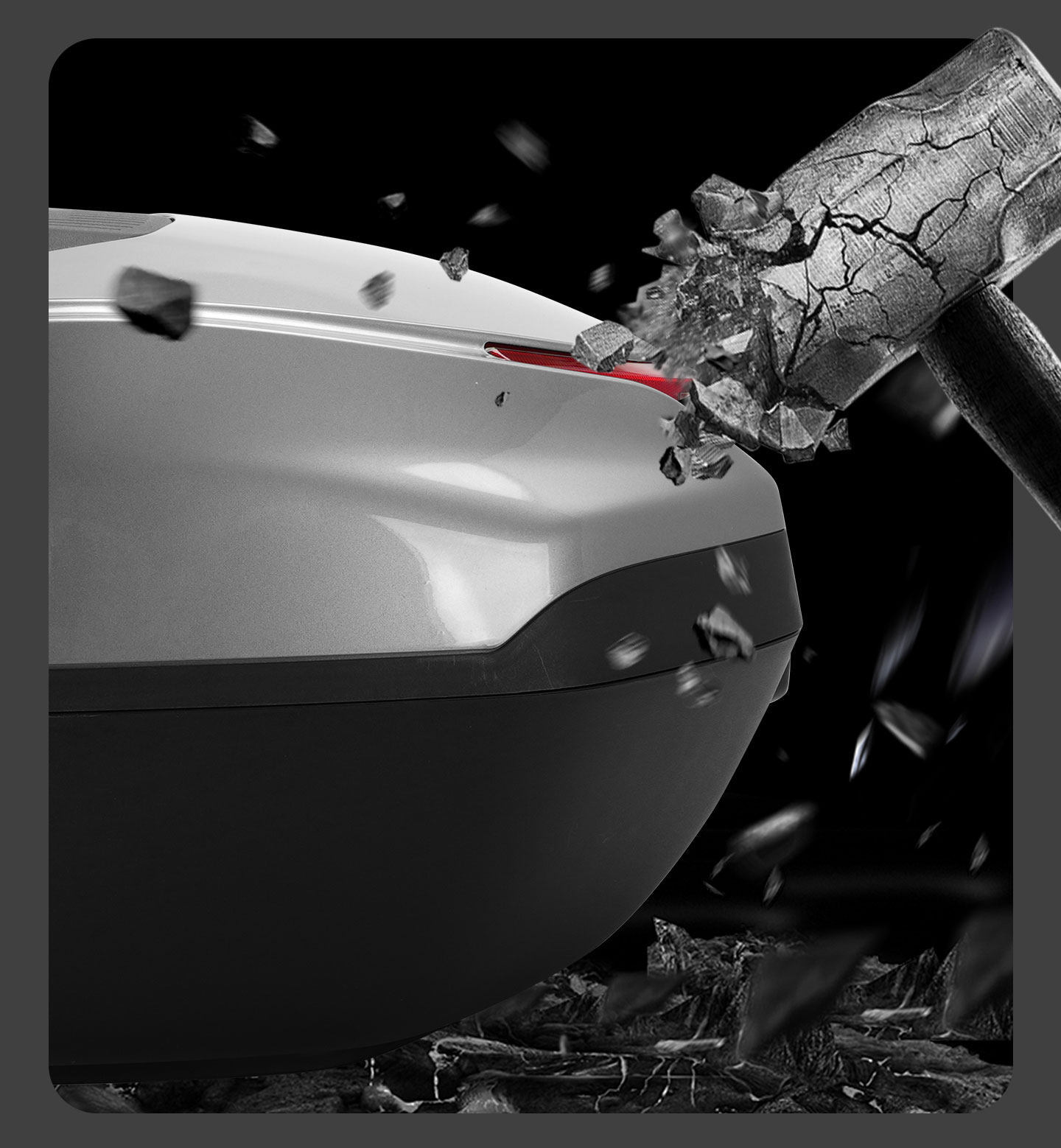 Special tail box for No.9, trunk for m95c electric vehicle, mzmix electric scooter, n385c bracket modification accessories decoration